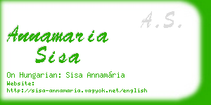 annamaria sisa business card